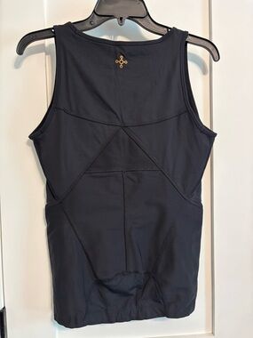 Black Performance Tank Top with Gold Accent Tommie Copper